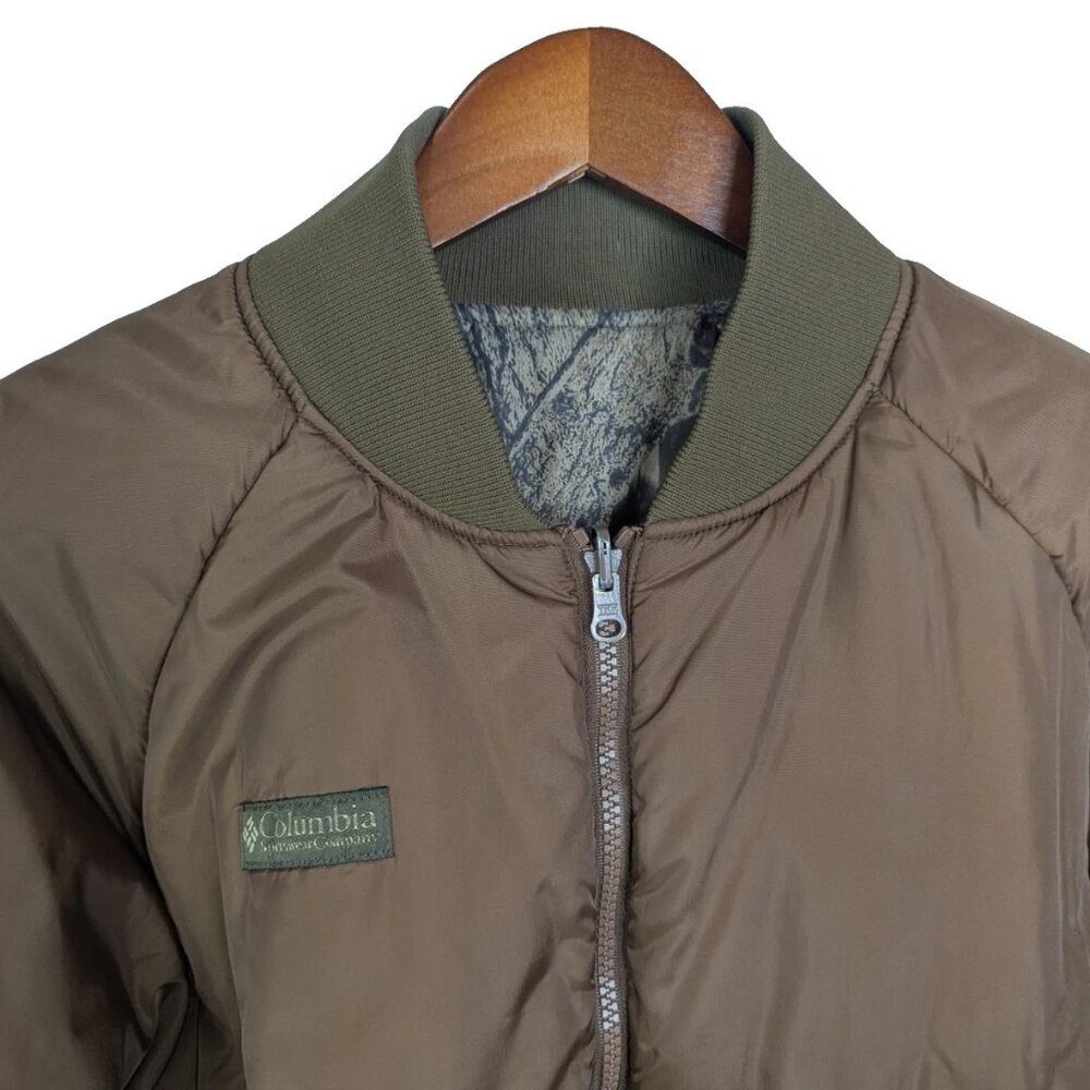 Vtg Columbia Mossy Oak Breakup Reversible Camo Jacket Men’s M 1995 Hunting Coat - Picture 6 of 14
